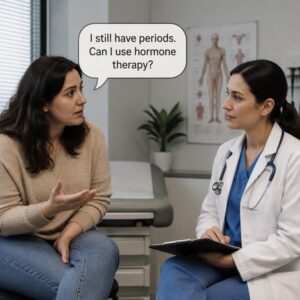 i still have periods. can i use hormone therapy